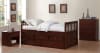 Rowe Twin/Twin Trundle Bed with Two Storage Drawers in Dark Cherry by Home Elegance - HEL-B2013PRDC-1 - Image 1 of 0