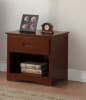 Rowe Twin/Twin Trundle Bed with Two Storage Drawers in Dark Cherry by Home Elegance - HEL-B2013PRDC-1 - Image 3 of 0