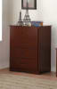Rowe Twin/Twin Trundle Bed with Two Storage Drawers in Dark Cherry by Home Elegance - HEL-B2013PRDC-1 - Image 4 of 0