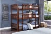 Rowe Triple Bunk Bed in Dark Cherry Finish by Home Elegance - HEL-B2013TTTDC-1 - Image 1 of 0