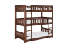 Rowe Triple Bunk Bed in Dark Cherry Finish by Home Elegance - HEL-B2013TTTDC-1 - Image 3 of 0