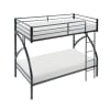 Bailey Twin/Twin Metal Bunk Bed in Black Finish by Home Elegance - HEL-B2020BK-1 - Image 1 of 0