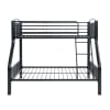 Beckett Twin/Full Metal Bunk Bed in Black Finish by Home Elegance - HEL-B2021BKTF-1 - Image 3 of 0