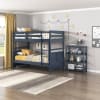Sloane 6 Piece Twin Bunk Bed Bedroom Set in Navy Blue Finish by Home Elegance - HEL-B2024BU - Image 2 of 0