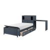 Sloane Twin Bookcase Platform Bed in Navy Blue Finish by Home Elegance - HEL-B2024BUBC-1 - Image 5 of 0