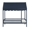 Sloane 5 Piece Twin Canopy Platform Bedroom Set in Navy Blue Finish by Home Elegance - HEL-B2024BUCP - Image 3 of 0