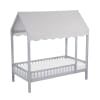 Sloane Twin Canopy Platform Bed in Gray Finish by Home Elegance - HEL-B2024GYCP-1 - Image 1 of 0