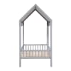 Sloane Twin Canopy Platform Bed in Gray Finish by Home Elegance - HEL-B2024GYCP-1 - Image 4 of 0