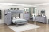 Youth-Sloane Twin/Full Loft Bunk Bed in Gray Finish by Home Elegance - HEL-B2024GYLTF-1 - Image 3 of 0