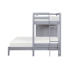 Youth-Sloane Twin/Full Loft Bunk Bed in Gray Finish by Home Elegance - HEL-B2024GYLTF-1 - Image 5 of 0