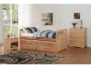 Bartly Twin/Twin Trundle Bed with Two Storage Drawers in Pine by Home Elegance - HEL-B2043PR-1 - Image 1 of 0