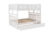 Galen Full/Full Bunk Bed in White Finish by Home Elegance - HEL-B2053FFW-1 - Image 5 of 0