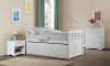 Galen Twin/Twin Trundle Bed with Two Storage Drawers in White by Home Elegance - HEL-B2053PRW-1 - Image 1 of 0
