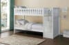 Galen Bunk Bed with Reversible Step Storage in White by Home Elegance - HEL-B2053SBW-1 - Image 1 of 0