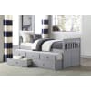 Orion Twin/Twin Trundle Bed in Gray Finish by Home Elegance - HEL-B2063PR-1 - Image 1 of 0
