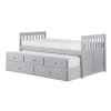Orion Twin/Twin Trundle Bed in Gray Finish by Home Elegance - HEL-B2063PR-1 - Image 3 of 0