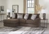 Galaxy 2 Piece Sectional Sofa in Chocolate Fabric by Jackson Furniture - 2480-02 - Image 1 of 0
