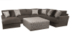 Galaxy 2 Piece Sectional Sofa in Chocolate Fabric by Jackson Furniture - 2480-02 - Image 4 of 0