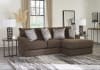 Galaxy 2 Piece Sectional Sofa in Chocolate Fabric by Jackson Furniture - 2480-2 - Image 1 of 0