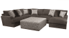 Galaxy 2 Piece Sectional Sofa in Chocolate Fabric by Jackson Furniture - 2480-2 - Image 3 of 0