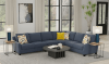 Foley Swivel Chair in Jeans Fabric by Jackson Furniture - 2915-21 - Image 5 of 0