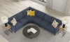Foley 3 Piece Sectional in Lead Metal Fabric by Jackson Furniture - 2915-3 - Image 5 of 0