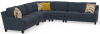 Foley 4 Piece Sectional in Lead Metal Fabric by Jackson Furniture - 2915-4 - Image 2 of 0