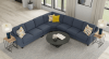 Foley 5 Piece Sectional in Lead Metal Fabric by Jackson Furniture - 2915-5 - Image 1 of 0