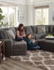 Mammoth 3 Piece Sectional in Smoke Fabric by Jackson Furniture - 4376-03P-S - Image 3 of 0