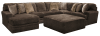Mammoth 3 Piece Sectional in Chocolate Fabric by Jackson Furniture - 4376-03S-CH - Image 2 of 0