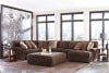 Mammoth 3 Piece Sectional in Chocolate Fabric by Jackson Furniture - 4376-3C-CH - Image 2 of 0