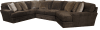 Mammoth 3 Piece Sectional in Chocolate Fabric by Jackson Furniture - 4376-3L-CH - Image 1 of 0