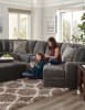 Mammoth 3 Piece Sectional in Chocolate Fabric by Jackson Furniture - 4376-3P-CH - Image 3 of 0