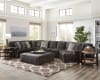 Mammoth 3 Piece Sectional in Smoke Fabric by Jackson Furniture - 4376-3P-S - Image 1 of 0