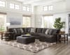 Mammoth 3 Piece Sectional in Smoke Fabric by Jackson Furniture - 4376-3S-S - Image 1 of 0