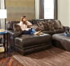 Denali 2 Piece Sectional in Chocolate Leather by Jackson Furniture - 4378-02C-CH - Image 1 of 0