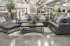 Palermo Chair in Steel Leather Fabric Combination by Jackson Furniture - 4503-01-S - Image 3 of 0
