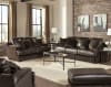 Palermo Loveseat in Chocolate Leather Fabric Combination by Jackson Furniture - 4503-02-CH - Image 2 of 0