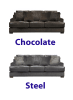 Palermo Loveseat in Chocolate Leather Fabric Combination by Jackson Furniture - 4503-02-CH - Image 5 of 0