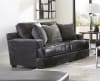 Palermo Loveseat in Steel Leather Fabric Combination by Jackson Furniture - 4503-02-S - Image 1 of 0