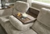 McMahon Sofa with Drop Down Table in Bark Two Tone Fabric by Jackson Furniture - 5455-23 - Image 5 of 0