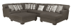 Crawford 3 Piece Sectional Sofa in Metal Chenille Fabric by Jackson Furniture - 5473-3 - Image 2 of 0