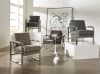 Moneta Chocolate Leather Chair in Chrome Finish by Jackson Furniture - 708-CH - Image 3 of 0