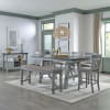 Newport 6 Piece Gathering Counter Height Table Set in Smokey Grey Finish with Carbon Grey Tops by Liberty Furniture - 131-CD-6GTS - Image 1 of 0
