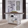 Farmhouse Gathering Counter Height Table 5 Piece Dining Set in Two Tone White w/ Wood Tone Top Finish by Liberty Furniture - LIB-139WH-CD-5GTS - Image 2 of 0