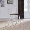 Farmhouse Gathering Counter Height Table 5 Piece Dining Set in Two Tone White w/ Wood Tone Top Finish by Liberty Furniture - LIB-139WH-CD-5GTS - Image 4 of 0