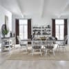 Farmhouse Trestle Table 7 Piece Dining Set in Two Tone White w/ Wood Tone Top Finish by Liberty Furniture - LIB-139WH-CD-O7TRS - Image 1 of 0