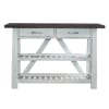Farmhouse Server in Two Tone White w/ Wood Tone Top Finish by Liberty Furniture - LIB-139WH-SR5536 - Image 2 of 0