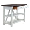 Farmhouse Server in Two Tone White w/ Wood Tone Top Finish by Liberty Furniture - LIB-139WH-SR5536 - Image 5 of 0