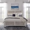 Backroads Sleigh Bed in Weathered White and Parchment Brown Finish by Liberty Furniture - 142-BR-QSL - Image 1 of 0
